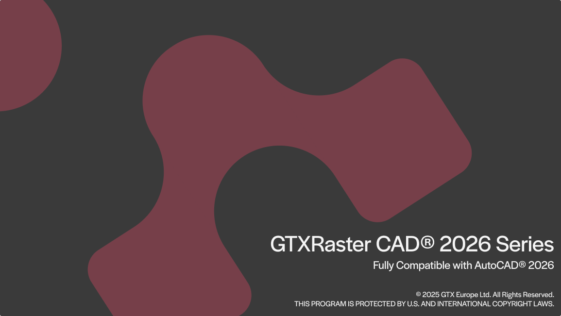 GTXRaster CAD 2026 for AutoCAD